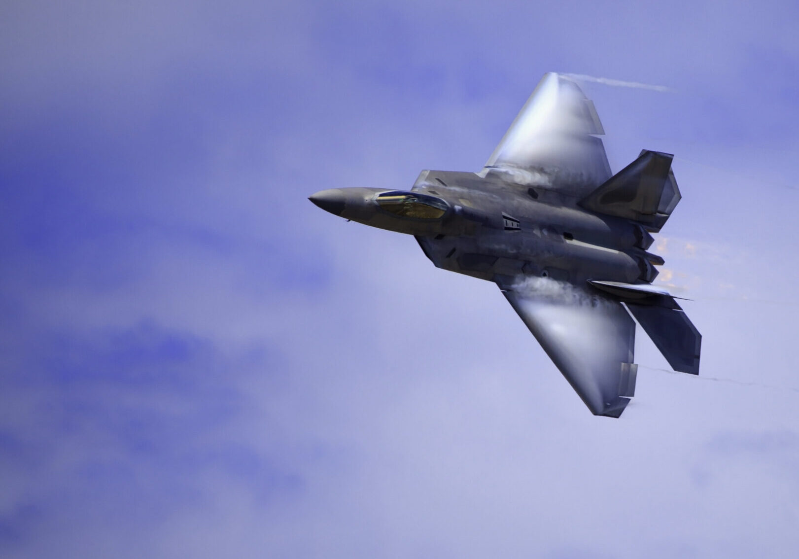 F-22 Raptor in flight over Hawaii